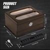COOL KNIGHT Cigar Humidor with Front Hygrometer, Cigar Humidifier and