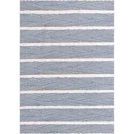 Sabrina Soto Casa Collection Area Rug - Madrid (6' 4" x 9' Rectangle, Navy Blue/ Ivory)