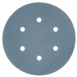 TigerShark 6 Inch Sanding Discs 6 Hole Wet Dry Grit 2500 20pcs Pack Special Anti Clog Coating Film Green Line Hook and Loop Dustless Random Orbital Sander Paper Ultra Fine