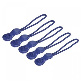 sourcing map Zipper Pulls Pull Head Handle Replacement Tab Tag Cord Extender for Backpacks Bags Handbags, Blue Pack of 20