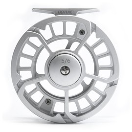 Goture Fly Reel, Large Arbor, Aluminum Alloy, Disc Drag, Left and Right Interchangeable 5/6