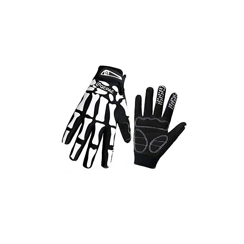 TKS TKS-QEP01-M Skeleton Gloves, Windproof, Cold Protection, For Motorcycles, Bicycles,