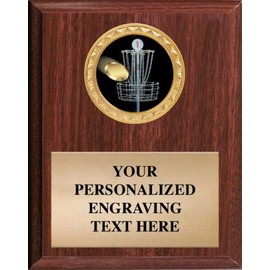 Disc Golf Plaques Make A Great Award & Trophy. You Can Add Your Own Free Engraving.