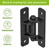 Lifeswel Heavy Duty Gate Hinges, Steel Hinges with Spacer Bearing