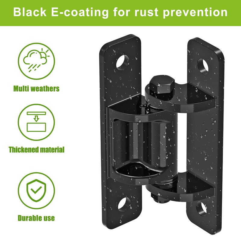 Lifeswel Heavy Duty Gate Hinges, Steel Hinges with Spacer Bearing
