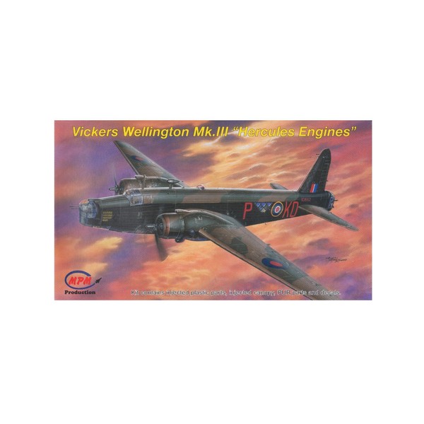 MPM 72542 Vickers Wellington Mk III Hercules engines 1:72 Plastic