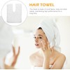 Toalla Cabello de Microfibra Gruesa y Vellón Blanco Toalla Absorbente