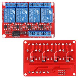 AOICRIE 4pcs 4 Channel DC 5V Relay Module with Optocoupler Isolation Support High/Low Level Trigger Expansion Board for Raspberry Pi
