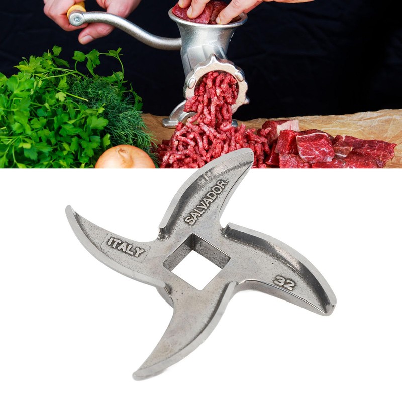 Aqxreight Size 32 Stainless Steel Meat Grinder Cutter Blade for