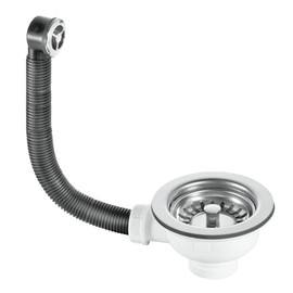 McAlpine BWSTOFSS 1�" Basket Strainer Waste and Overflow, Chrome