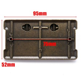 2pcs Vintage Antique Drawer Ring Pull Handles, Cabinet Door Furniture Handle Decoration (Yellow)