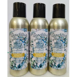 Smoke Odor Exterminator 198 gm/ 7 oz Large Spray Sparkling Juniper 7oz Can 3 Pack., Assorted