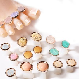 8pcs Silicone Toe Separators, Pedicure Toe Dividers, Toe nail Manicure Dividers for Nail Polish Application