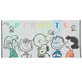 Nishikawa PN4608TW Snoopy Bath Towel, 23.6 x 47.2 inches (60 x 120 cm), Washable, 100% Cotton, No Twist Yarn, Made in Hollow, Lightweight, Moisture Absorbent, Fluffy, Colorful, Rainbow XT14306601 Made