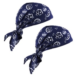 Ergodyne Chill-Its 6710 Evaporative Polymer Cooling Dew Rag, 2-Pack