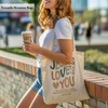 Jesus Bible Christian Tote Bag, Jesus Loves You Reusable Shopping
