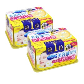 Máscara facial de ácido hialurónico KOSE Clear Turn Essence 30 piezas 2 paquetes - Vendedor de EE. UU.