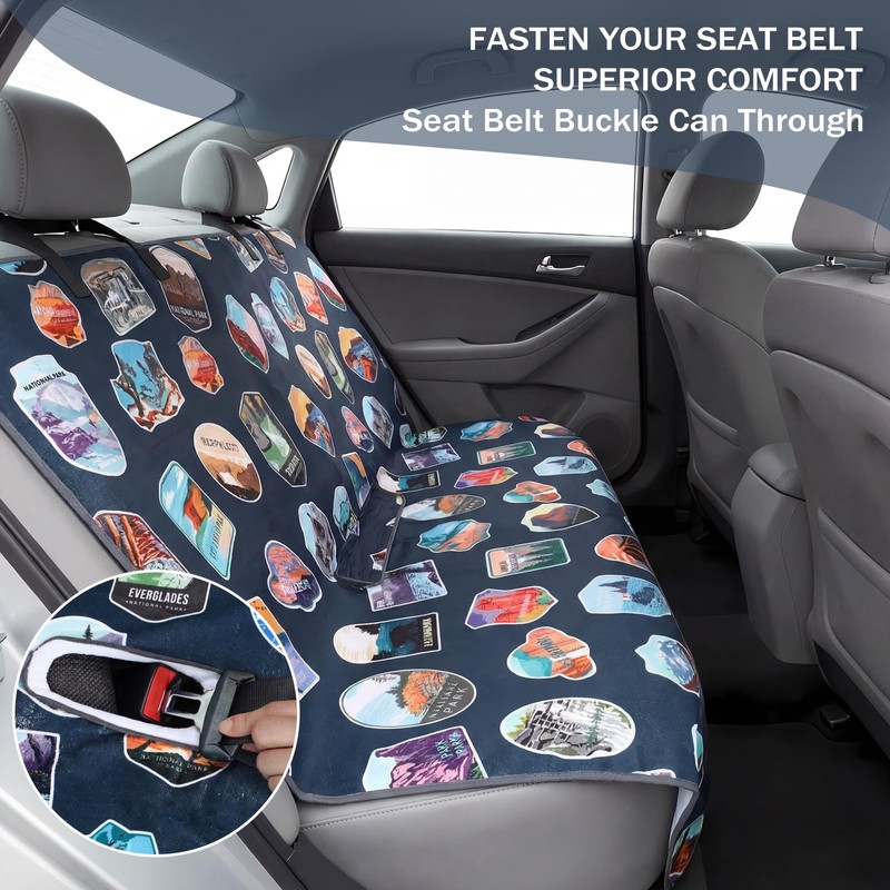 Tallew Back Seat Towel Cover for Car Athletic Running Towel
