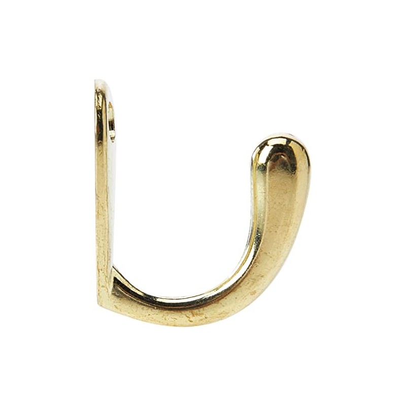 Merriway® BH00525 (5 Pcs) Brass Plated Single Robe Hook -