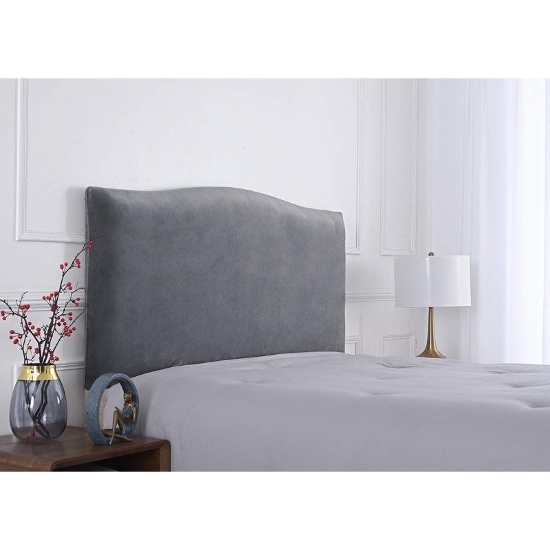 WINS Bed Headboard Cover Bed Headboard Covers Stretch Velvet Headboard