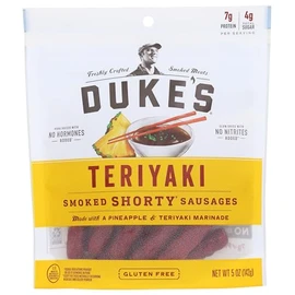 Duke's Pork Teriyaki Smoked Shorty Sausages, 7g Protein Per Serving, 5 oz.