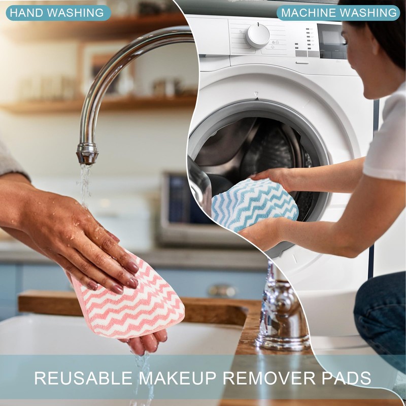 PHOGARY Flannel Face Cloth Pack 6, Reusable Microfibre Face Cloth,