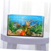 Sosoport Realistic Aquarium Fish Tank Background Decal River Bed Landscape