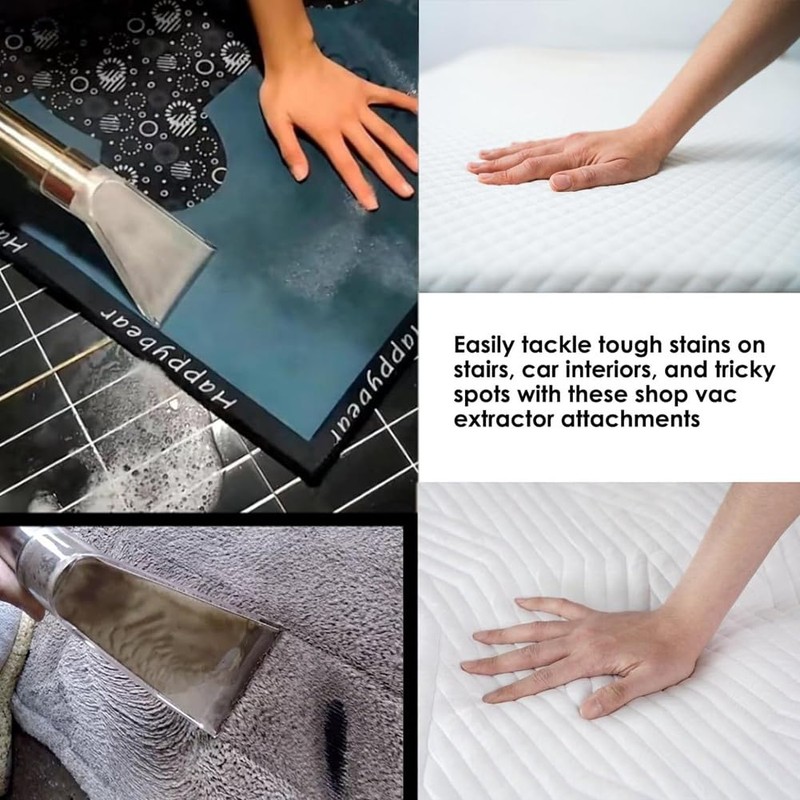 Vacuum Extractor Attachment for Carpet Cleaning and Interior and Car