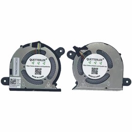 QUETTERLEE Replacement New Laptop CPU+GPU Cooling Fan for Dell XPS 2020 Year 9300 9310 P117G Series 0FRK0V 0WX28K EG50040S1-CI40-S9A EG50040S1-CI30-S9A DC5V Fan