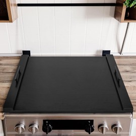 Cutting Board, Stove Top Covers for Electric Stove, Wood Cutting Boards for Kitchen, Noodle Board Stove Cover (Black)