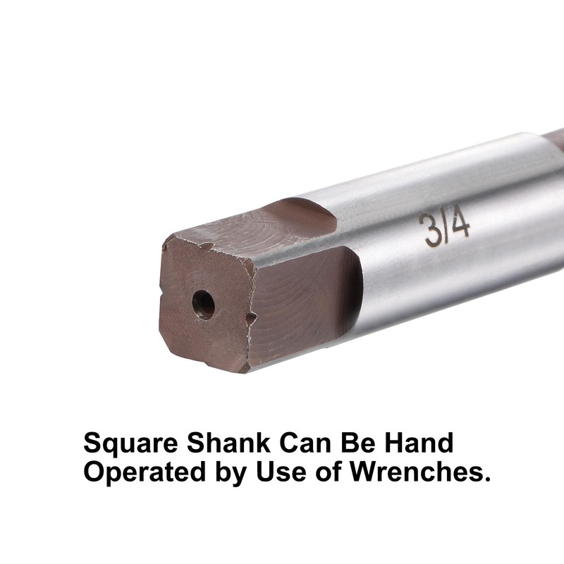 sourcing map 3/4" Hand Reamer H8 Accuracy Alloy Tool Steel