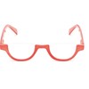 The Shay Colorful Semi-Rimless Half Reader Reading Glasses, 2.75 Red