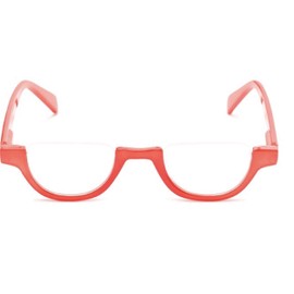 The Shay Colorful Semi-Rimless Half Reader Reading Glasses, 2.75 Red