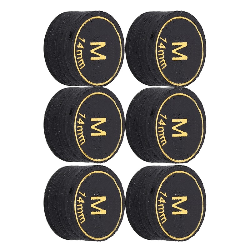 6pcs Pool Cue Tips Professional Multi Layers Billiard Pool Cue