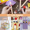 Leucasa 200 Pcs 4.5IN Wooden Sticks Popsicle Sticks Multi-Purpose Craft