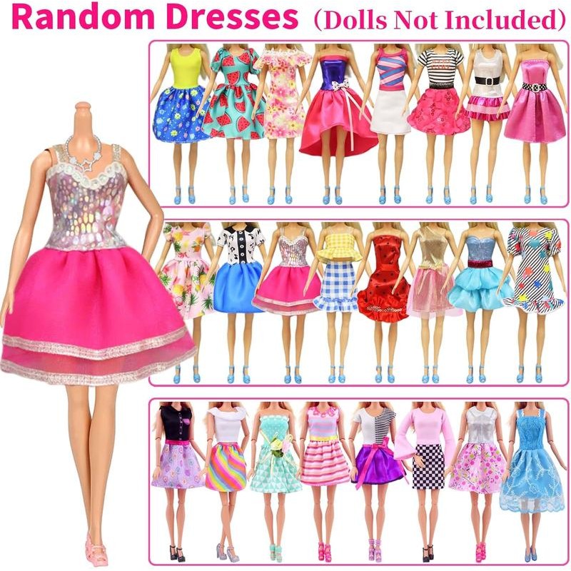 39 Pcs Doll Clothes and Accessories 3 Fashion Dresses 10