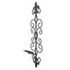 Wall Candle Holders Retro Diamond Encrusted Candlestick for Living Room