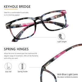 LAMBBAA Vintage Square Progressive Multifocal Presbyopic Glasses, Photochromic Gray Sunglasses for Men Women Readers (+0.00/+2.00 Magnification)