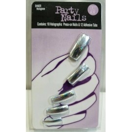 Revlon B2G1 Revlon Street Wear Party Nails 10 Holographic Press on Nails + 12 tabs