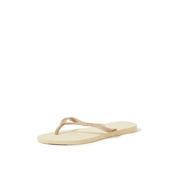 Havaianas women's slim flip flops. (Havaianas Slim) - grey, size: