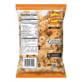 Golden Flake Original Curly Q Pork Skins 3.5oz/ 4pk