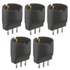 Electraline 92293 Set of 5 Adapters of Schuko Plug Large