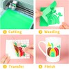 Huaxing Matte Blue Permanent Vinyl for Cricut, 12" x 50FT