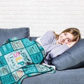 ACGMVCO Speech Therapist Gift, SLP Gifts Blanket 60"x50", Speech Language Pathologist Gifts for Women, Speech Therapy Gifts, Speech Therapist Gifts for Women, SLP Gifts, Speech Pathologist Gifts