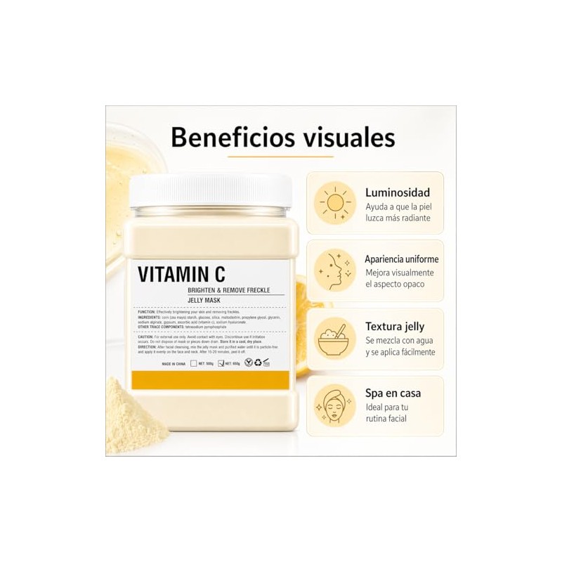 Mascarilla Jelly Peel Off Vitamina C Todo Tipo de Piel