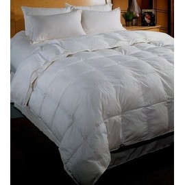 White Down Alternative Comforter - Duvet Cover Insert - Queen Size (90x90 inches)