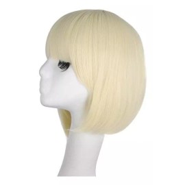 Mapofbeauty Peluca Rubio Claro Liso 30 Cm Mapofbeauty