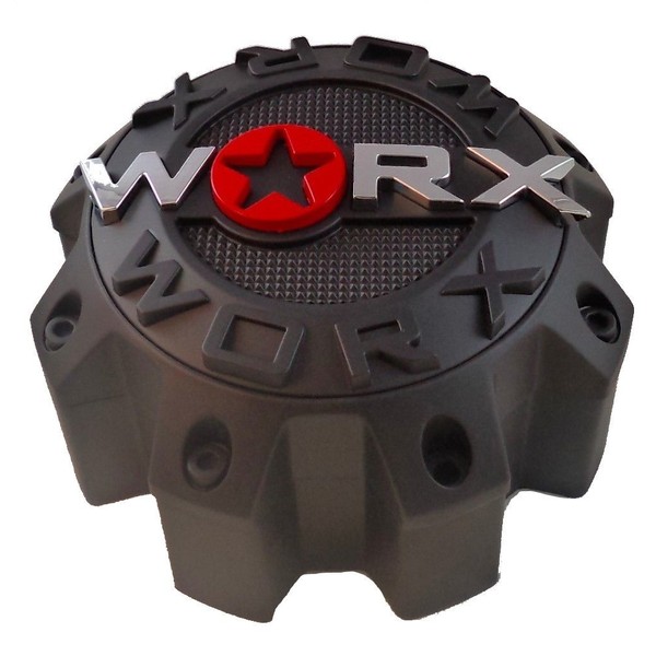 WRX-8808LSB / Worx Alloy 8-Lug Satin Black Center Cap