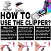 Chameleon Premium Adjustable Nail Clippers for Acrylic Nails, Stainless Steel