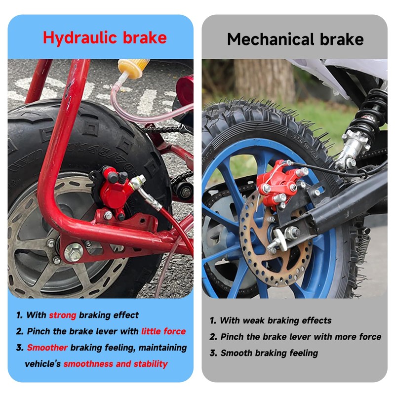 FVRITO Upgraded Mini Bike Hydraulic Disc Brake Kit for Baja